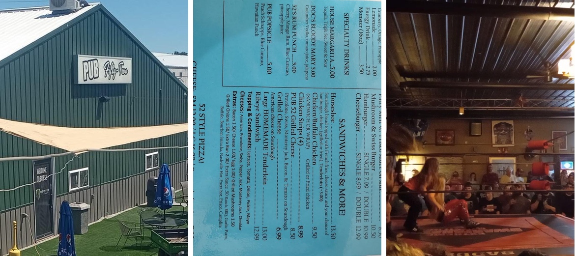 Pub 52 Menu